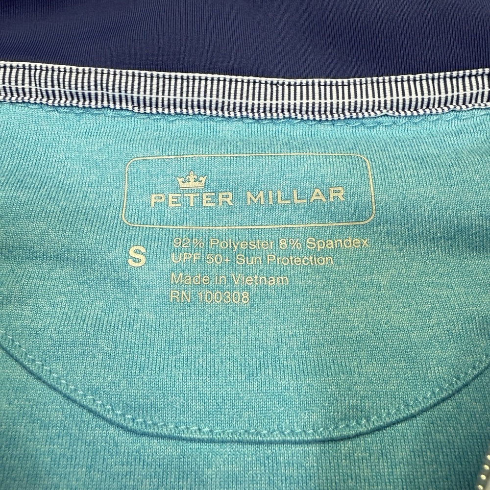 Peter Millar Pullover Women's Small Blue 1/4 Zip‎ Perth Performance Golf UPF 50+ - Picture 4 of 8